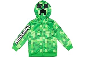 Minecraft Boys' Fleece Zip Up Hoodie