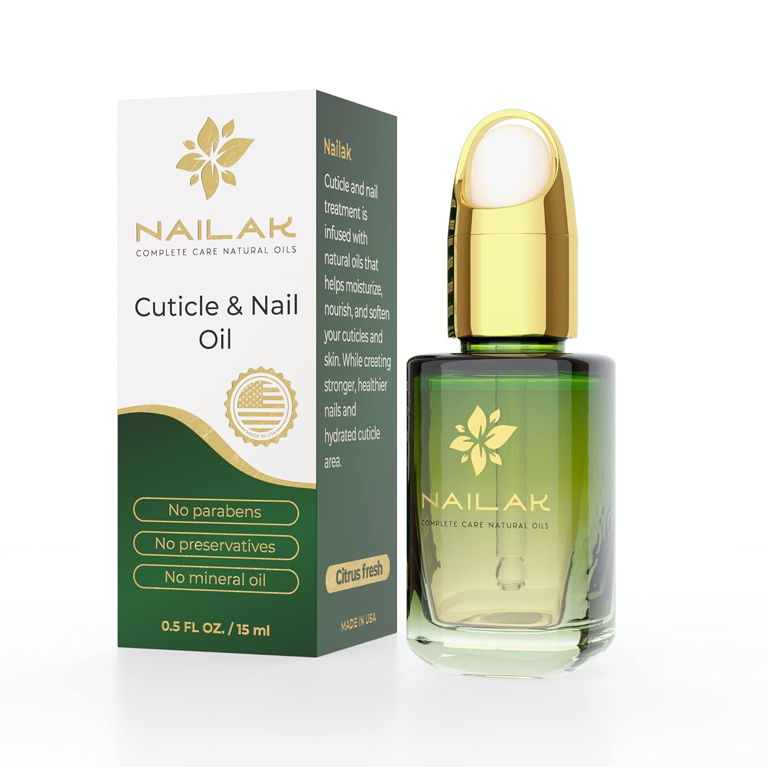 Cuticle and nail oil for dry and cracking skin. Natural Jojoba oil. : Beauty & Personal Care