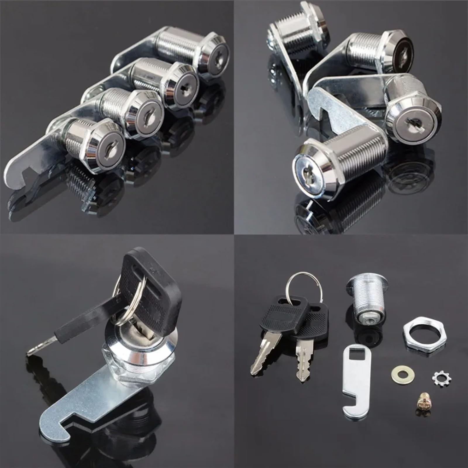 Zinc Alloy Cam Lock 16mm/20mm/25mm/30mm Filing Cabinet Mailbox Drawer Cupboard Locker / Drawer