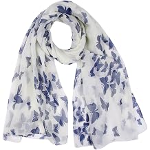 CYian Scarf for Women Floral Printed Scarves Long Fashion Scarf Lightweight Shawls Wrap Fall Winter Headscarf for Women
