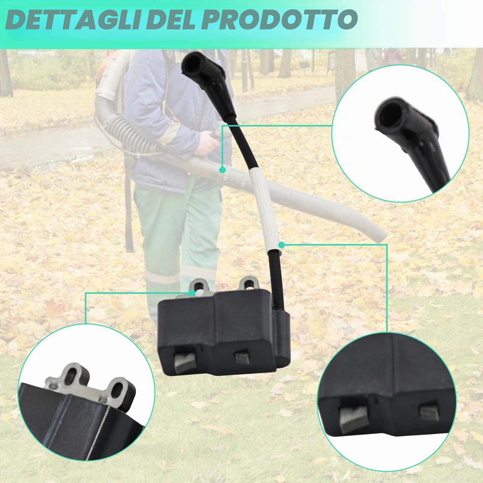 ADEFOL Bobina di accensione per Echo Blower ES250 ES250 PB250 PB252, Modulo bobina di accensione Ricambi Sostituisce A411000500 A411000501