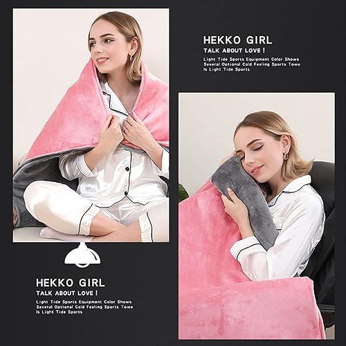 Miniatura 4 de GUSOP Manta térmica de calentamiento rápido y lavable a máquina de cuerpo completo de franela suave para cama sofá hogar oficina