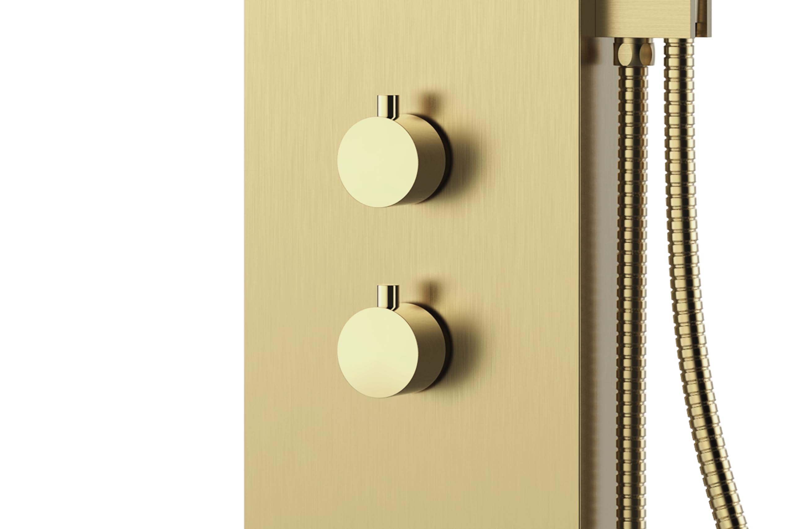 Marwell Essenza - Rubinetto per doccia, 125 x 20 cm, colore: oro
