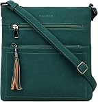 MASINTOR Crossbody Purses for Women, Multi Pocket Casual Crossbody Bag, Adjustable Strap Shoulder Bag with Tassel