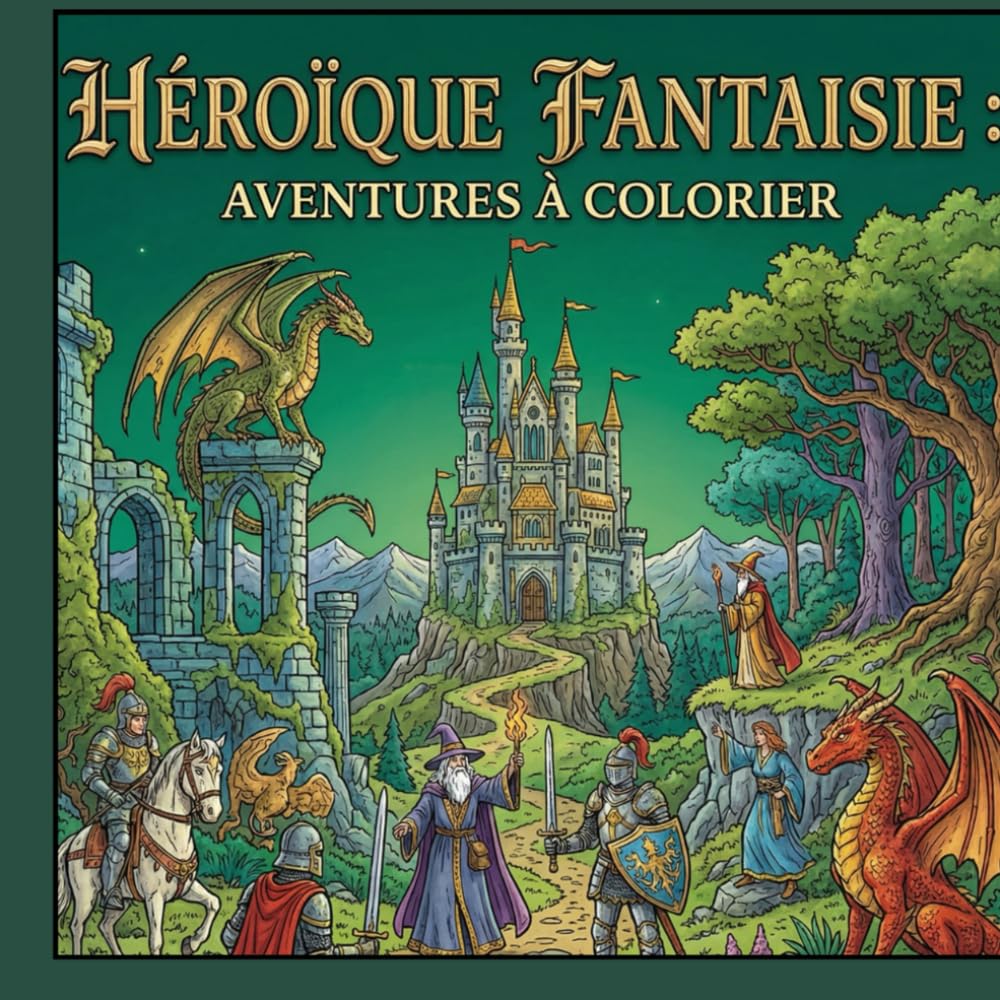 Héroïque fantasy : Aventures à colorier