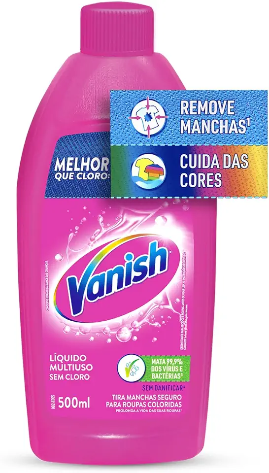 Tira Manchas Vanish Líquido Multiuso para roupas coloridas 500ml