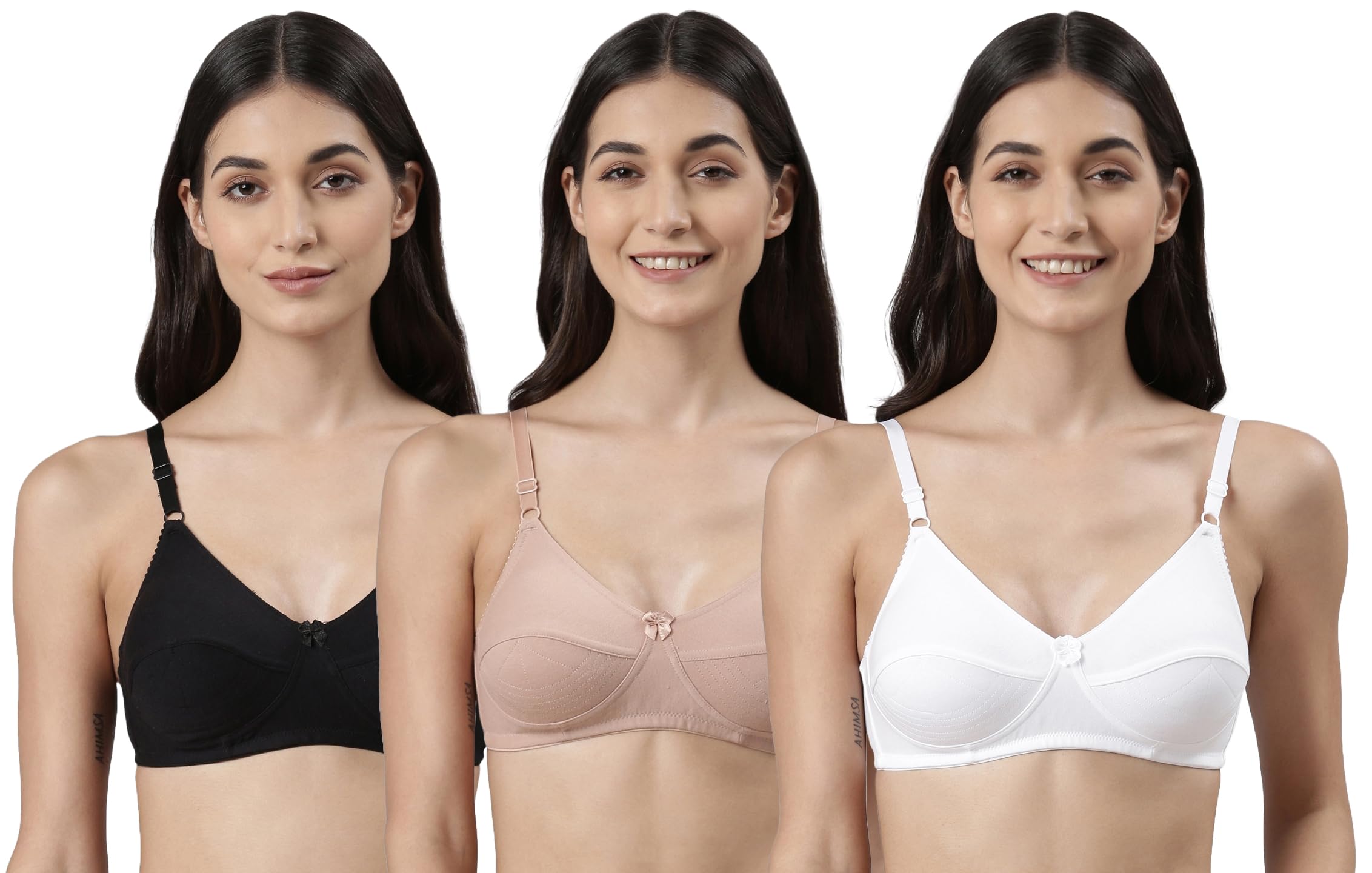 Women's Cotton Non-Padded Wire Free Modern Full-Coverage Bra-image-41