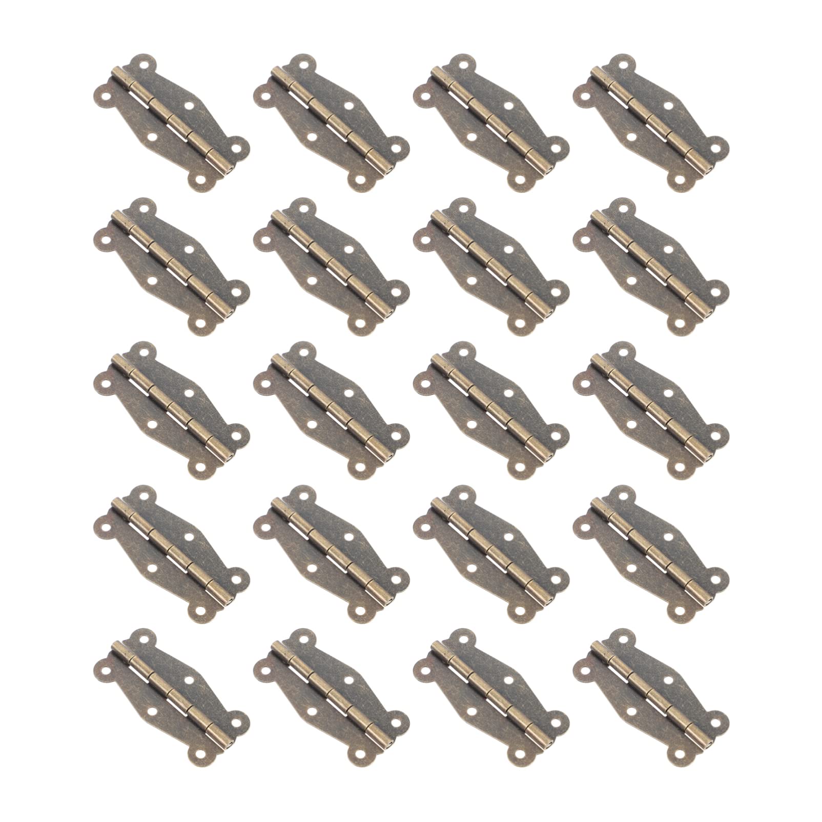 OSALADI 40 Pcs Hinge Labret Jewelry Vintage Craft Cabinet Wooden Antique Metal Trim Moisennette Jewelry Retro Decor Obx Jewelry Cabinet Decor Metal Decor Brass Decor Iron Cupboard Hardware