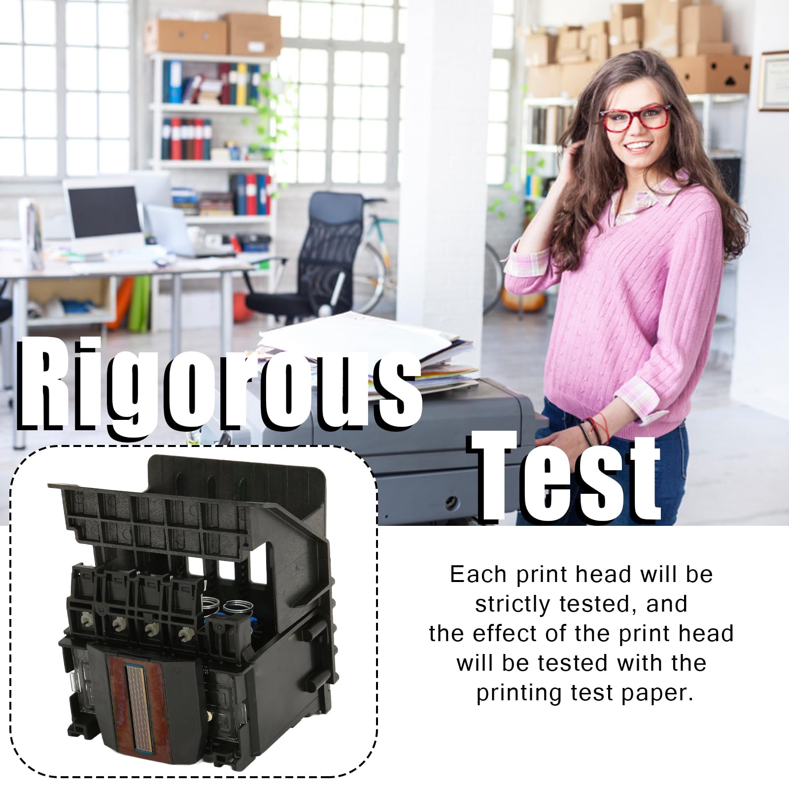 952 Testina di Stampa per Officejet Pro 8710 8715 8720 8725 8730 Parti Della Stampante di Ricambio Testina di Stampa ABS Facile da Installare
