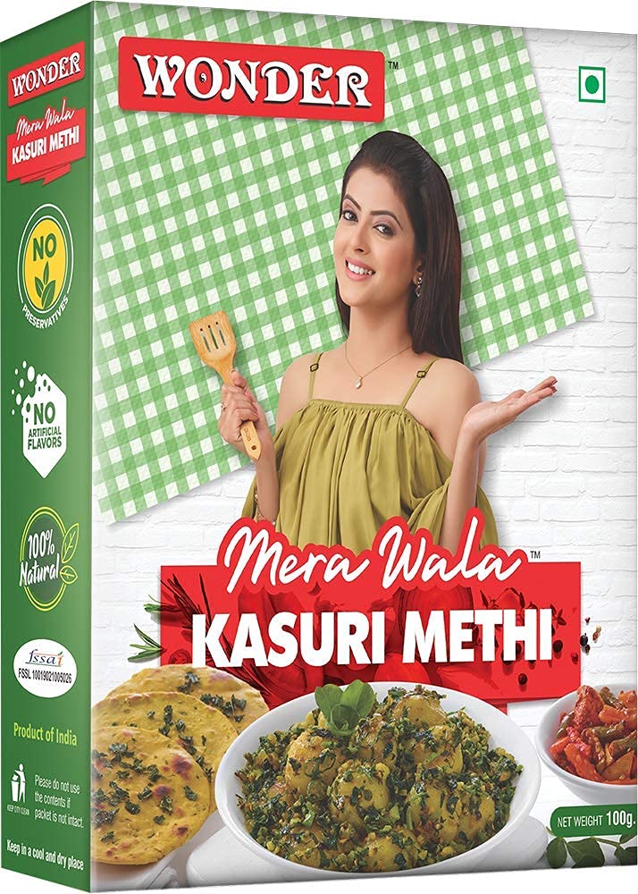 Wonder Mera Wala Kasuri/Kasturi Methi - 100G(Pack Of 1)/ Dried Fenugreek Leaves/Aromatic Kasuri Methi Leaves (B08ZYPMFZK) Amazon Price History, Amazon Price Tracker
