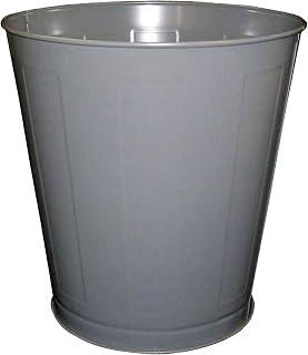 – 108 Wastebaskets – Pallet of 18 Cases – 28 Qt. Round Metal 7 Gallon – Model 1302-3 – Gray