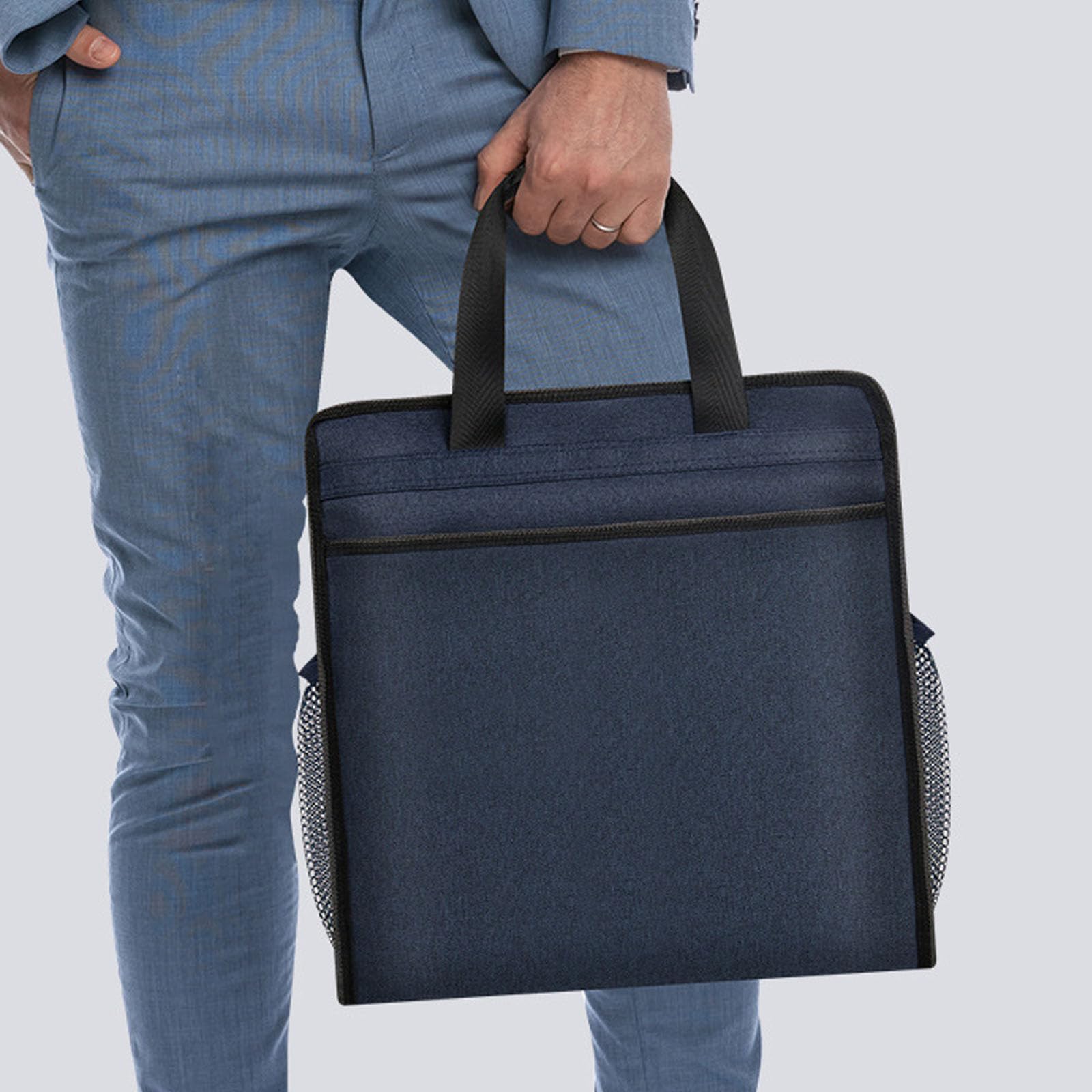 Oaygat A4 Document Bag Zipper Art Portfolio Case Waterproof Oxford Cloth Bag File Bag for File Folder Document File Storage Bag File Folder Tote Bag iPad File Storage Laptop Tote Bag Commuter Bag - Image 2