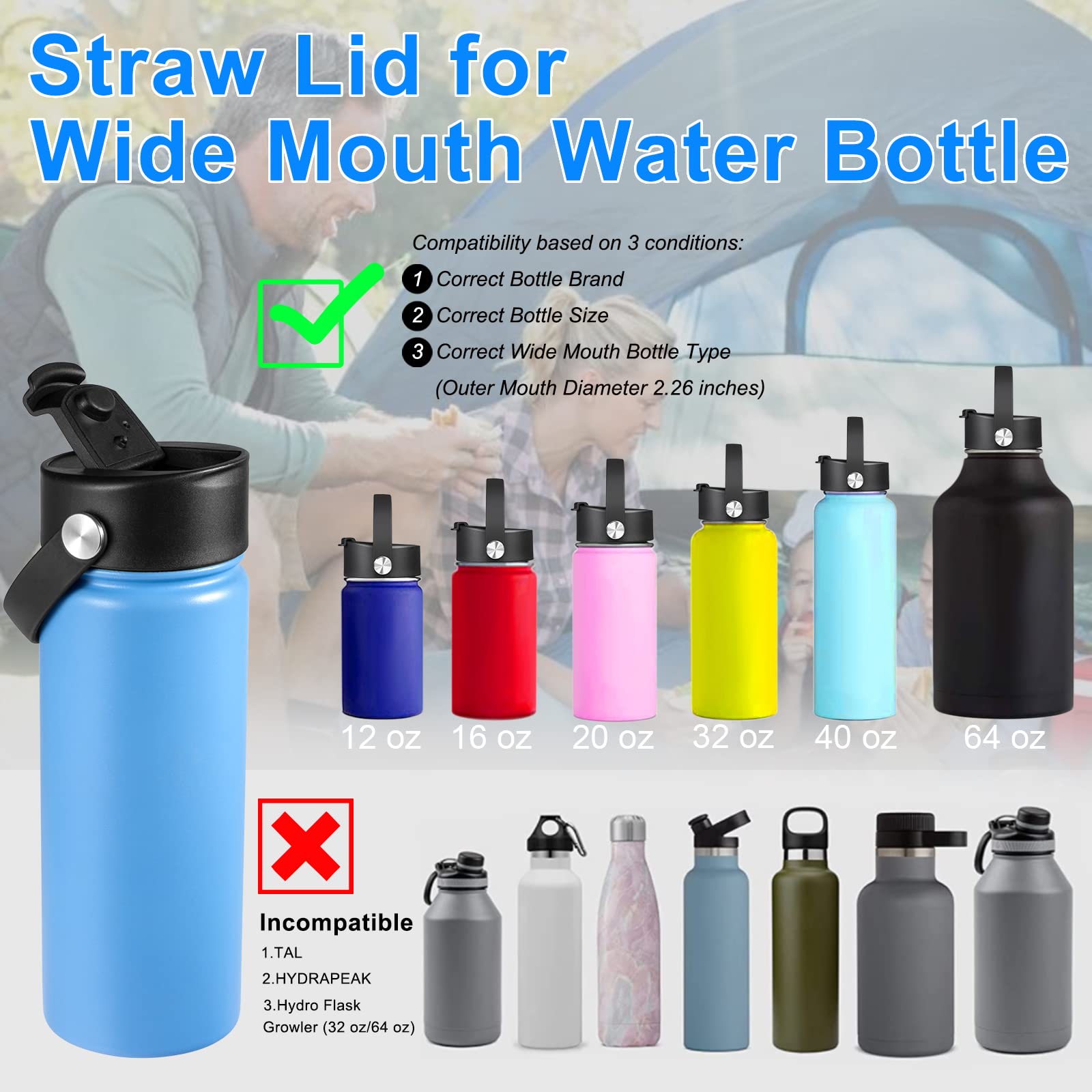 Amazon.co.jp: Aoitoque Hydro Flask用フリップ蓋 コーヒー蓋 18