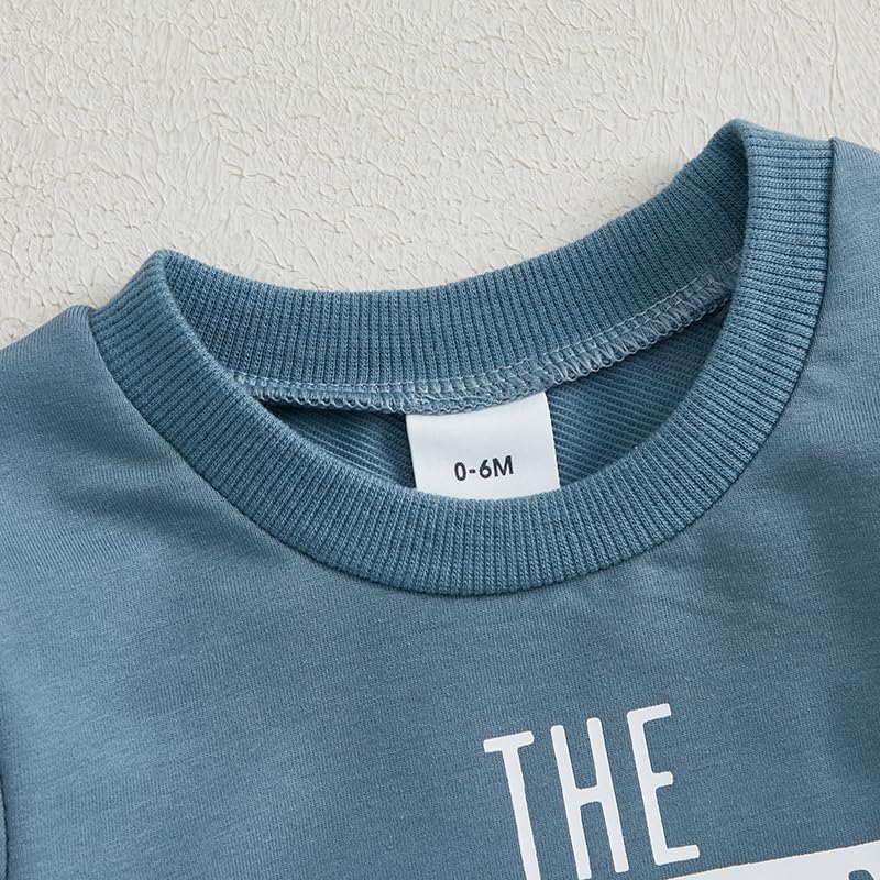 Baby Boy Fall Clothes Set Long Sleeve Letter Print Sweatshirt Pants Toddler Infant Outfits 6 12 18 24 Months 2T - Image 4