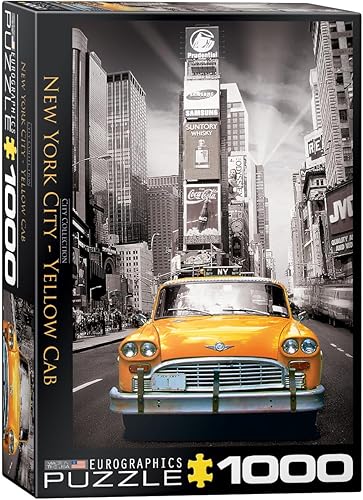EuroGraphics Rompecabezas de cabina amarilla de la ciudad de Nueva York (1000 piezas) (6000-0657)