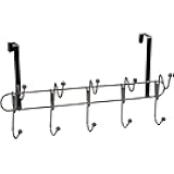 10 Hanging Hook, Good for Towels, Jackets & Accessories, Fits Standard Doors, Onyx