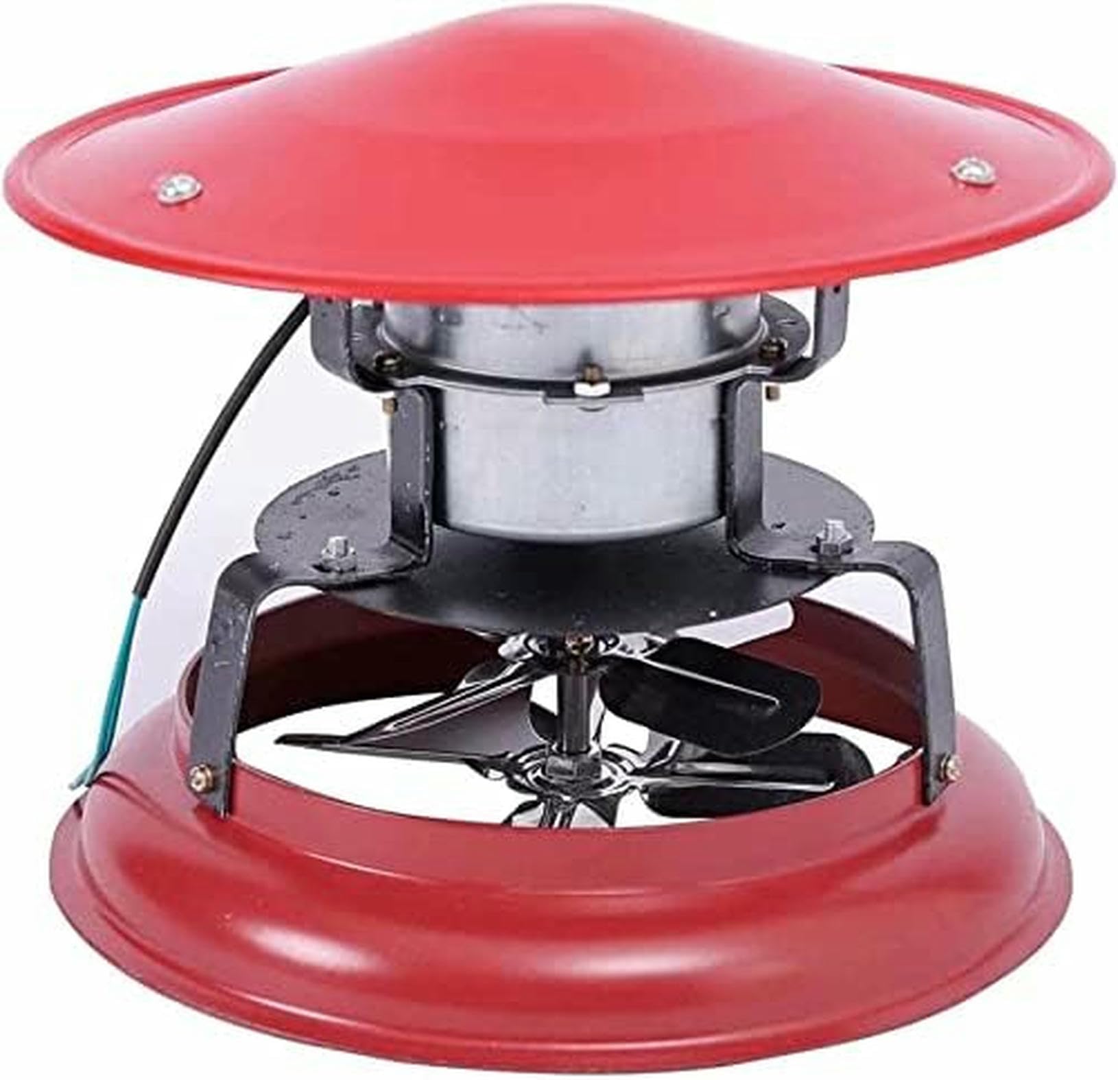 ventilatore di tiraggio, Ventilatore scarico camino 100W/120W aspiratore fumo stufa legna(Red Red,120W)