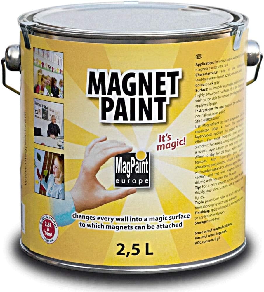 Magnetic Paint 2.5 litre (5sqm coverage) (Pack of 1)