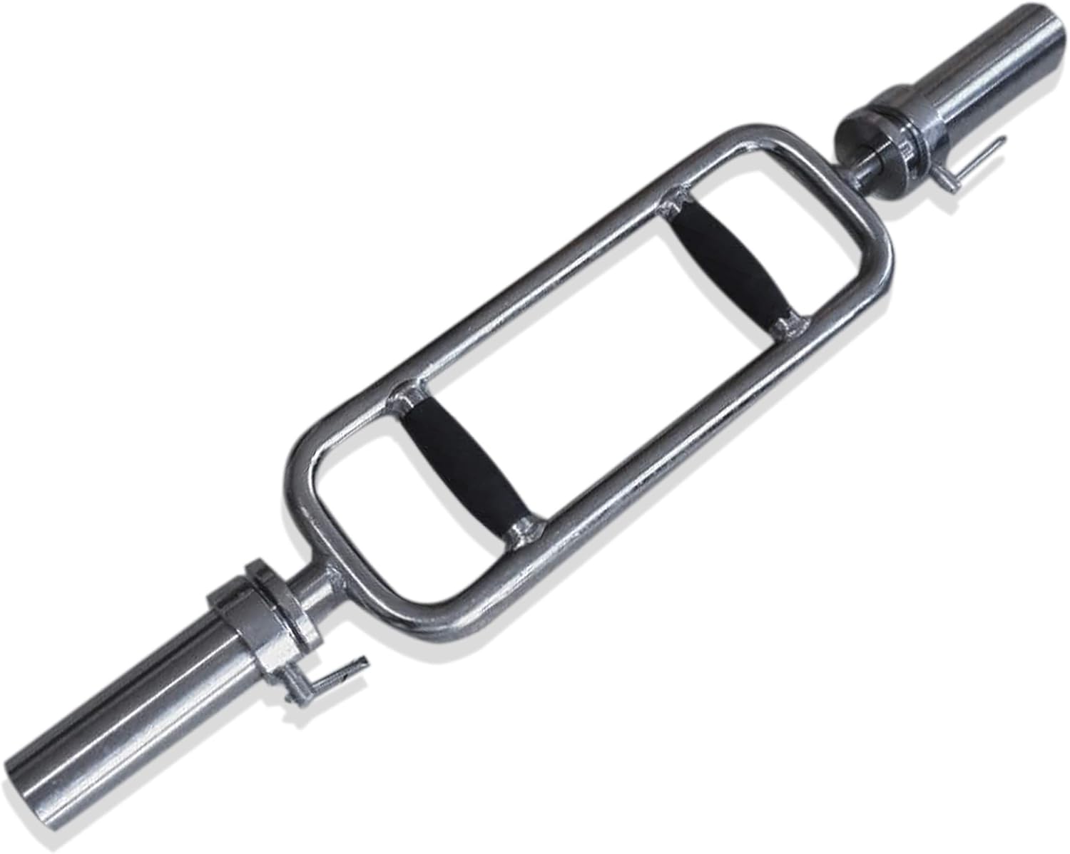 CAP Barbell 34" Olympic Triceps Bar with Rubber Grips, Chrome (New Version) (OBIS-34SMBR)