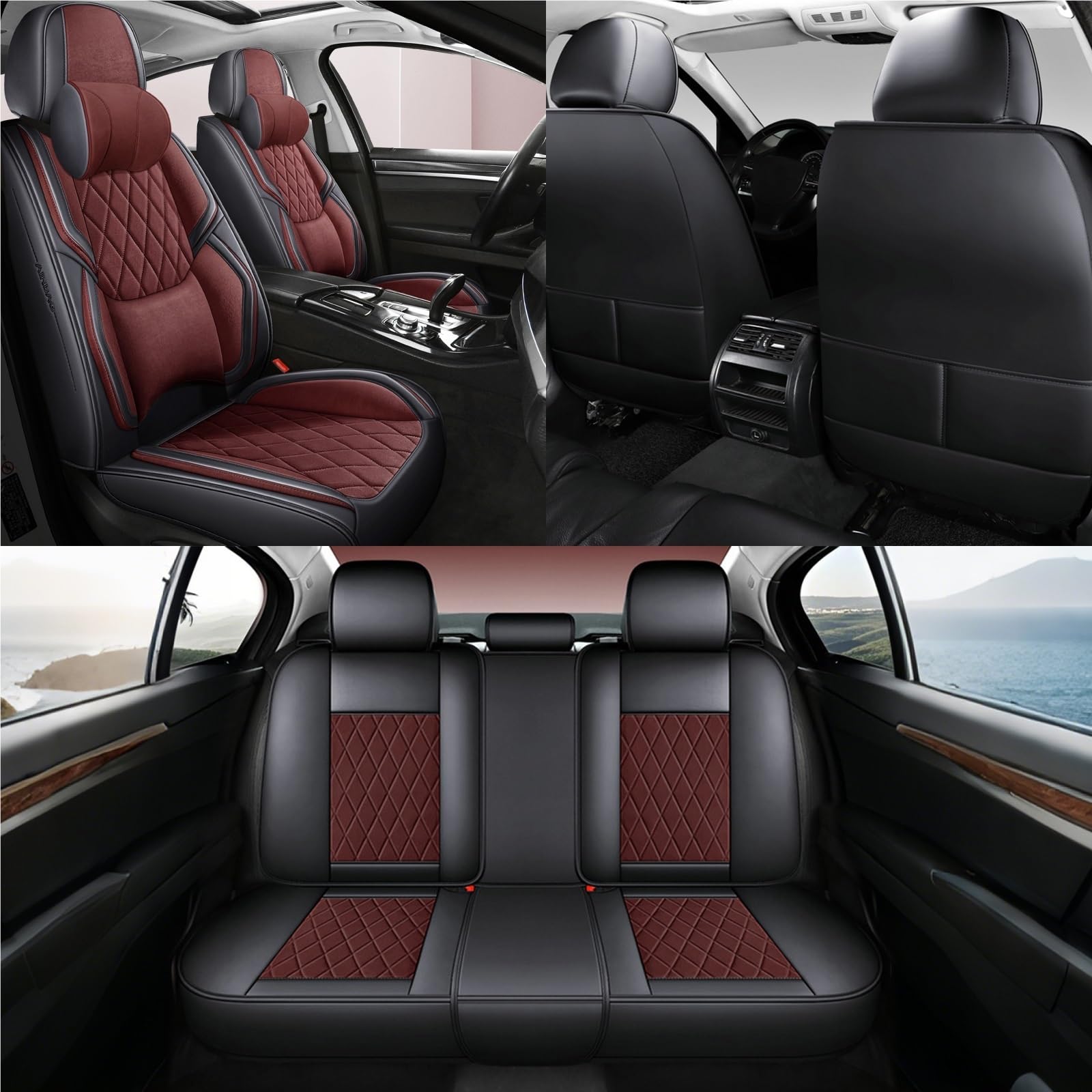 汎用車シートカバー MEIKO シートカバー 汎用 レザー 防水 防汚 車 カーシートカバー