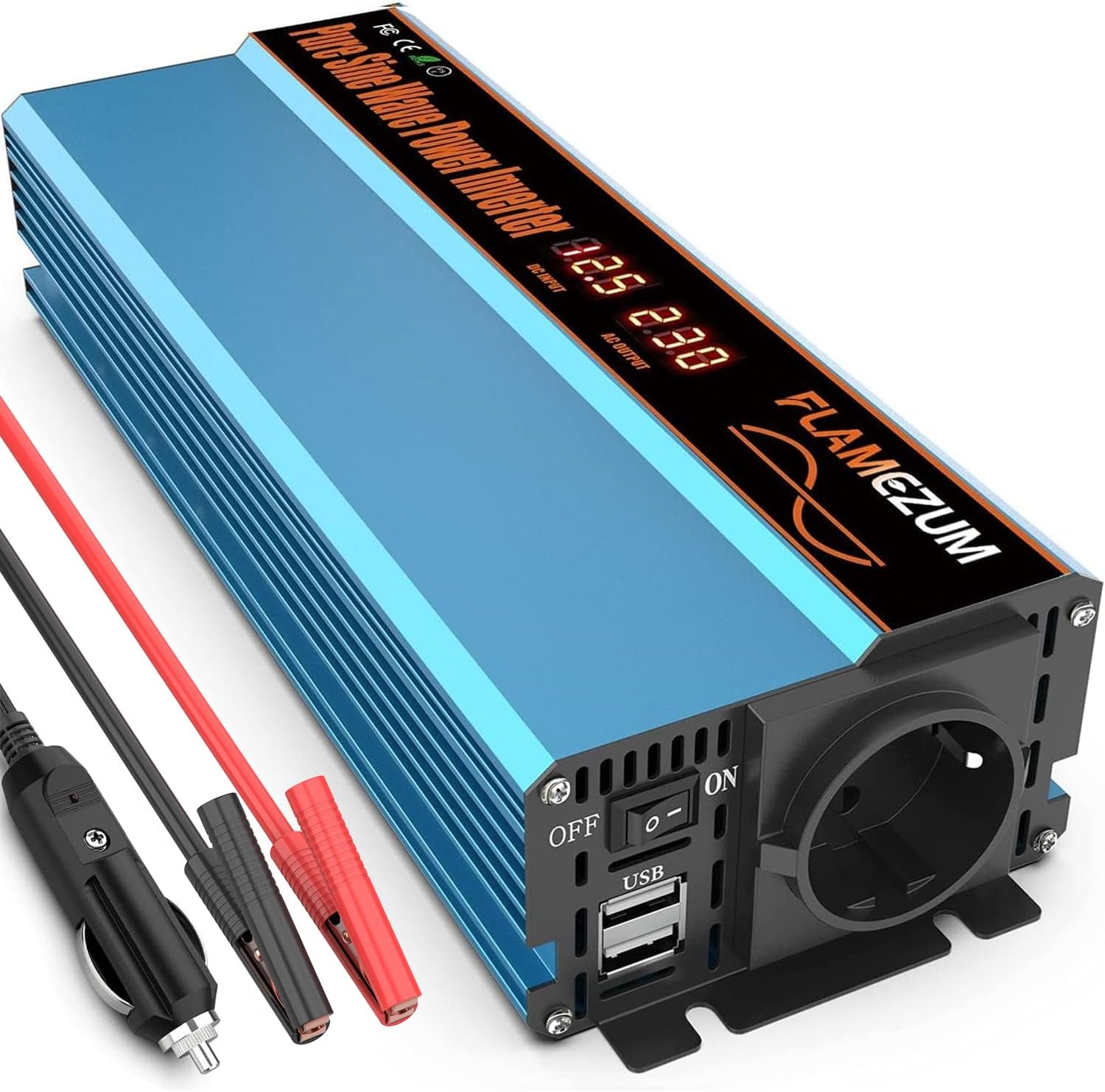 Power Inverter 12V 220V Onda Sinusoidale Pura 1000W Softstart EDECOA - Foto 3