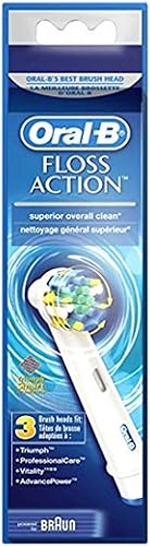 Oral-B Cabezal de cepillo de repuesto de acción de hilo dental profesional, 3 unidades