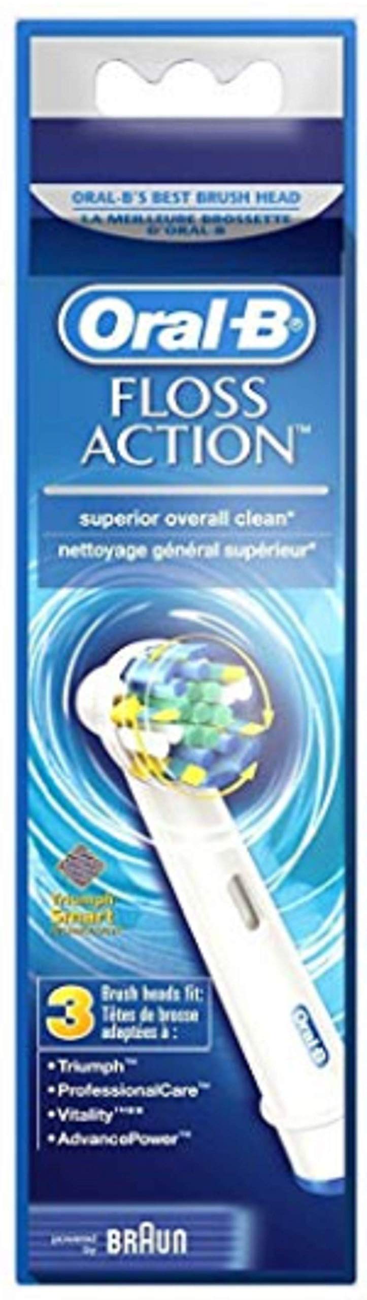 Oral-B Professional Floss Action Replacement Brush Head 3 Count