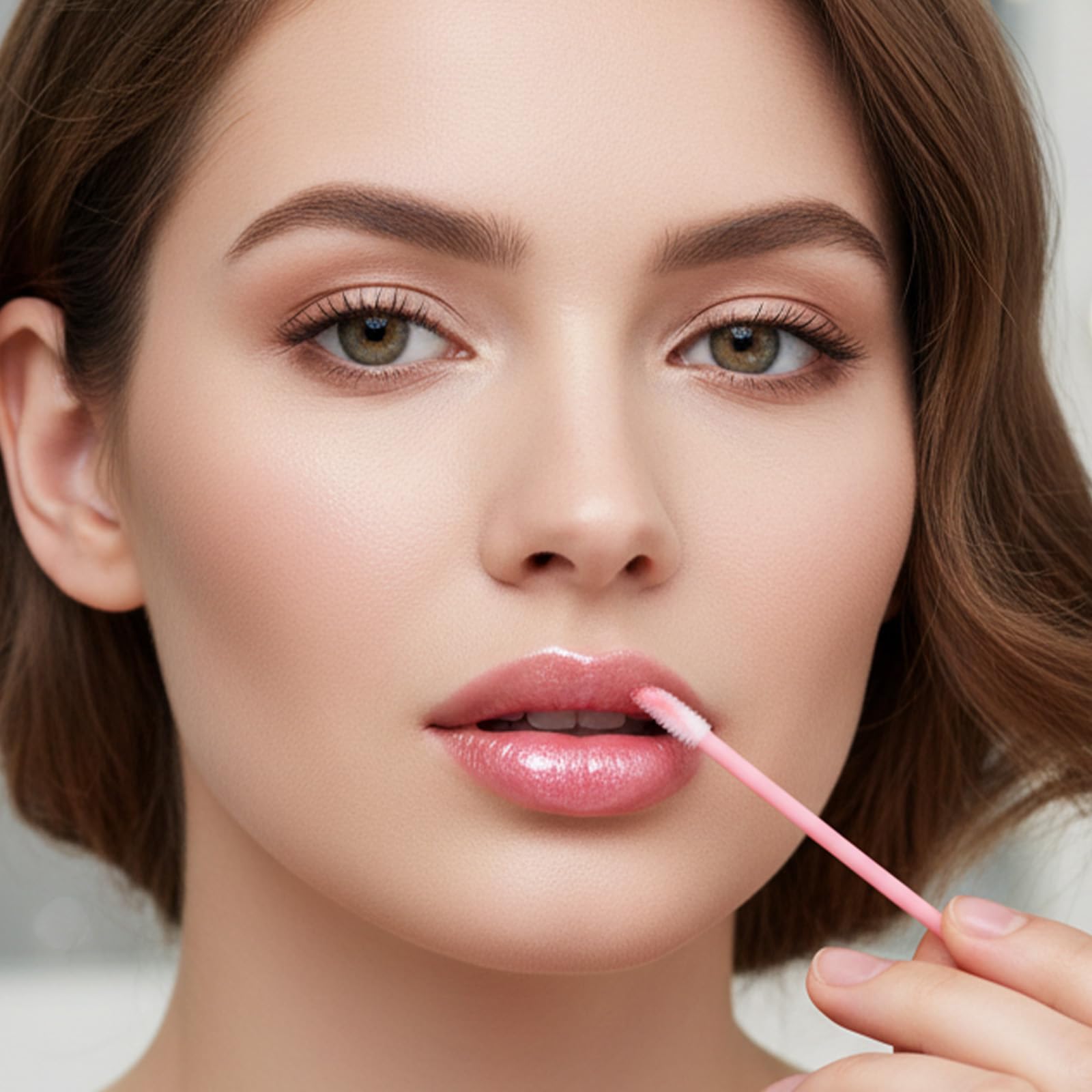 Pinceles Desechables para Labios 400 Piezas Multifuncionales Aplicador Portátil