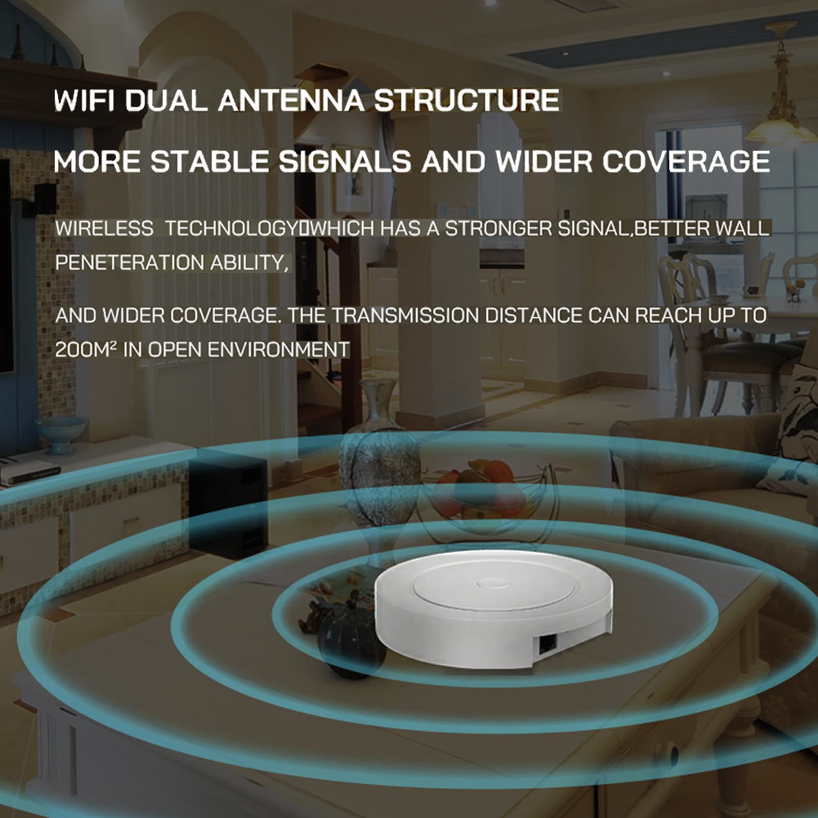 ZigBee et Bluetooth Mesh Gateway Hub : Passerelle Smart Hub Multiprotocole, Contrôle Vocal Tuya ZigBee Hub Via Alexa et Home, Télécommande Compatible avec Tous Les Tuya