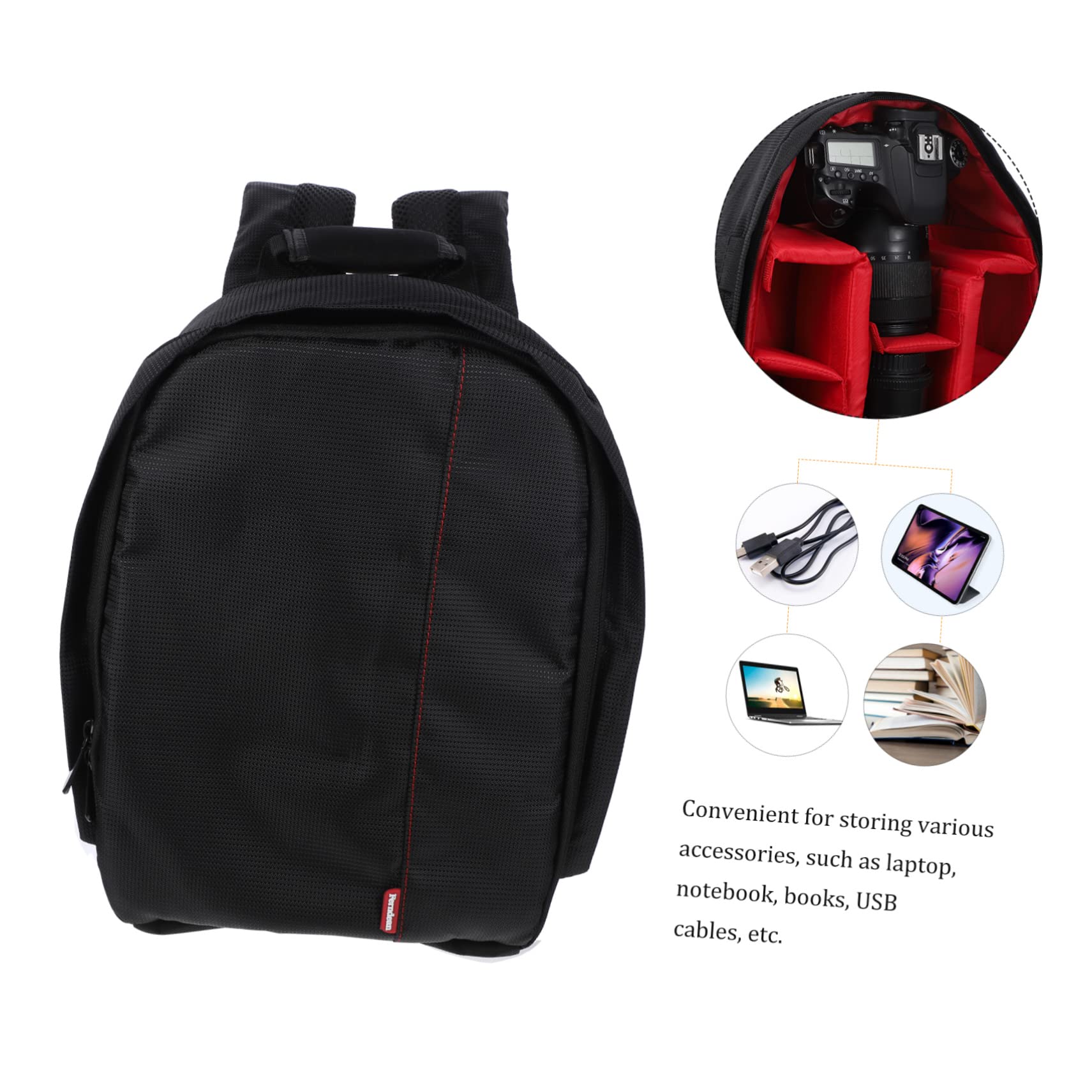 DOITOOL Borsa fotografica Macchina fotografica sling bag borsa macchina fotografica Telecamera zaino borsa reflex impermeabile Borsa per fotocamera reflex borsa per lenti Mancare rosso