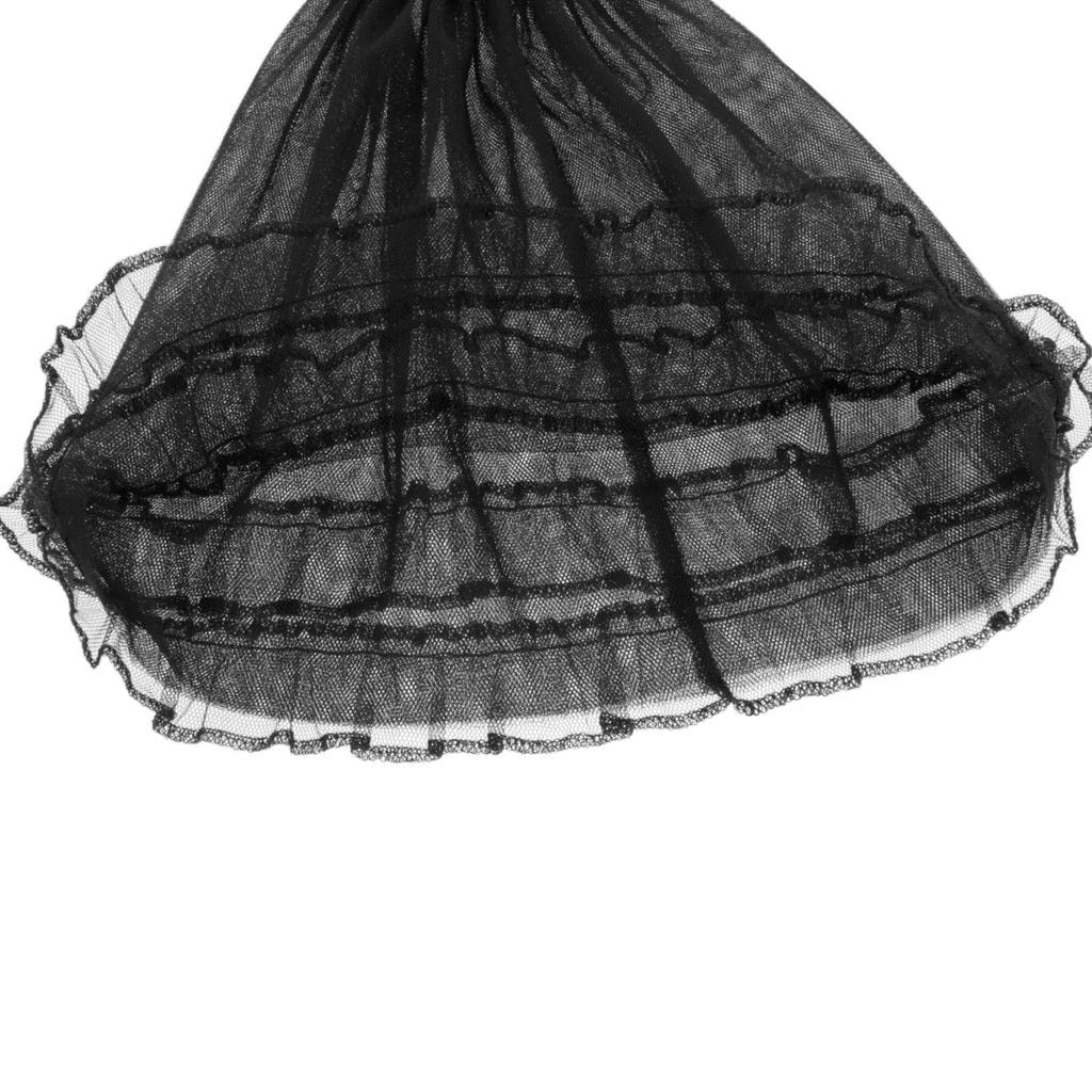 Brautjungfernkleid Aus Spitze Und Tüll, Party Abendkleid für 1/3 BJD Puppen, Schwarz