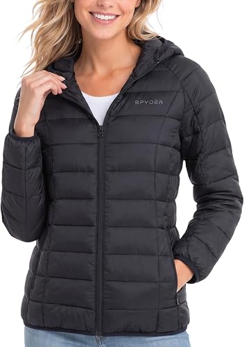 Spyder Packable Hooded Puffer Jacket