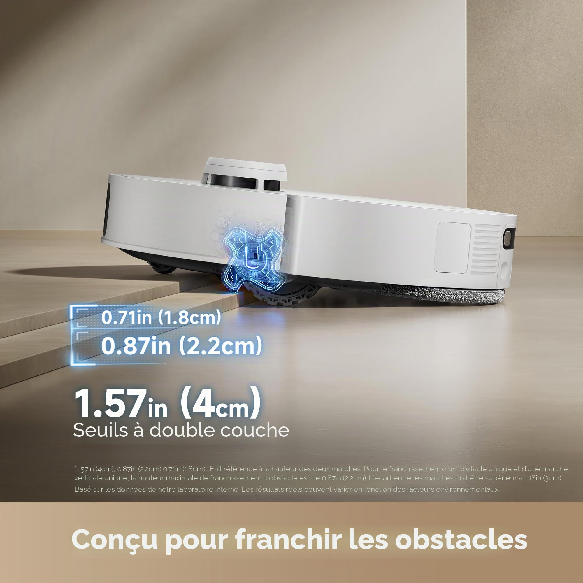 dreame Aspirateur robot L60 Ultra PE avec reconnaissance de plus de 220