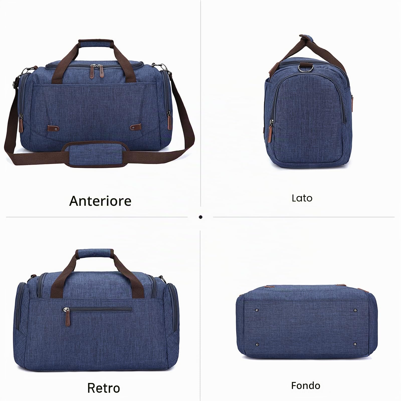 FANDARE Borsone da Viaggio in Tela Uomo Borsa Palestra Borsa Sportiva Donna Borsone Piscina Grande Borsone Nascita Ospedale