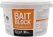 Bait Block Peanut Butter Flavor Rodenticide – 4 lb. Pail – Effective Rodent Control Bait Blocks – Long-Lasting and Easy to Use