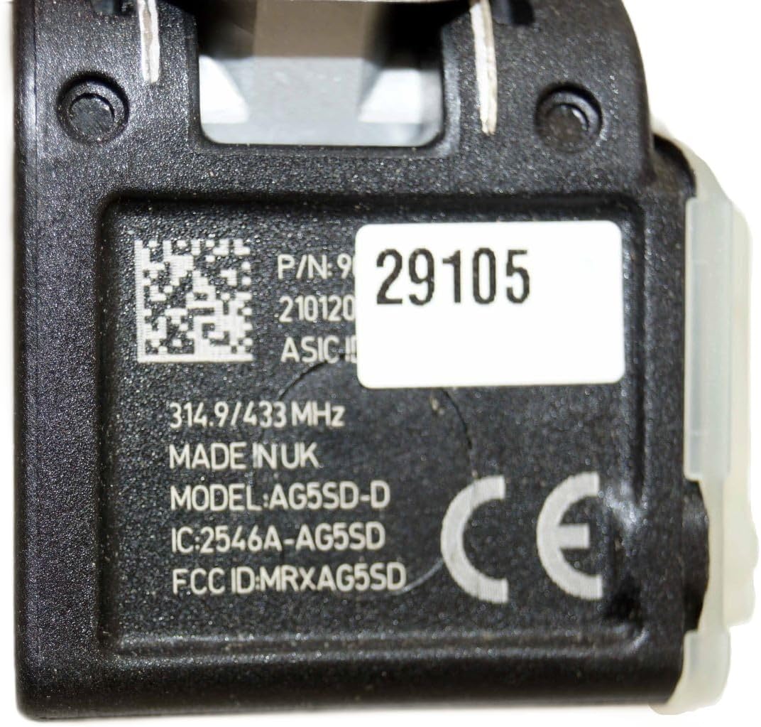 TPMS Sensor - Hyundai/Kia 315MHz Clamp-in OE#s 52933-2F000, 52933-A5000