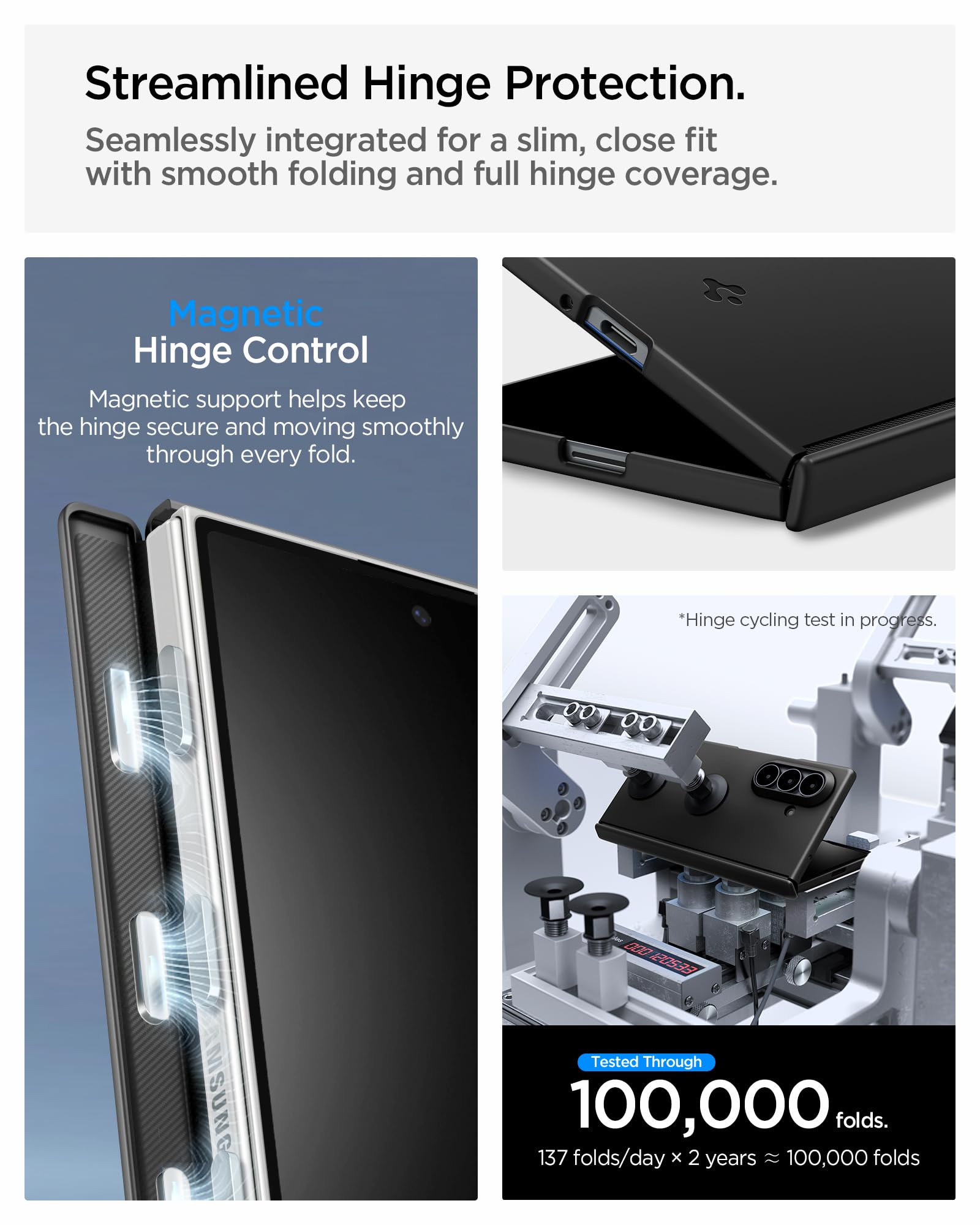Spigen Air Fit Pro MagFit Hülle für Samsung Galaxy Z Fold 8 -Schwarz