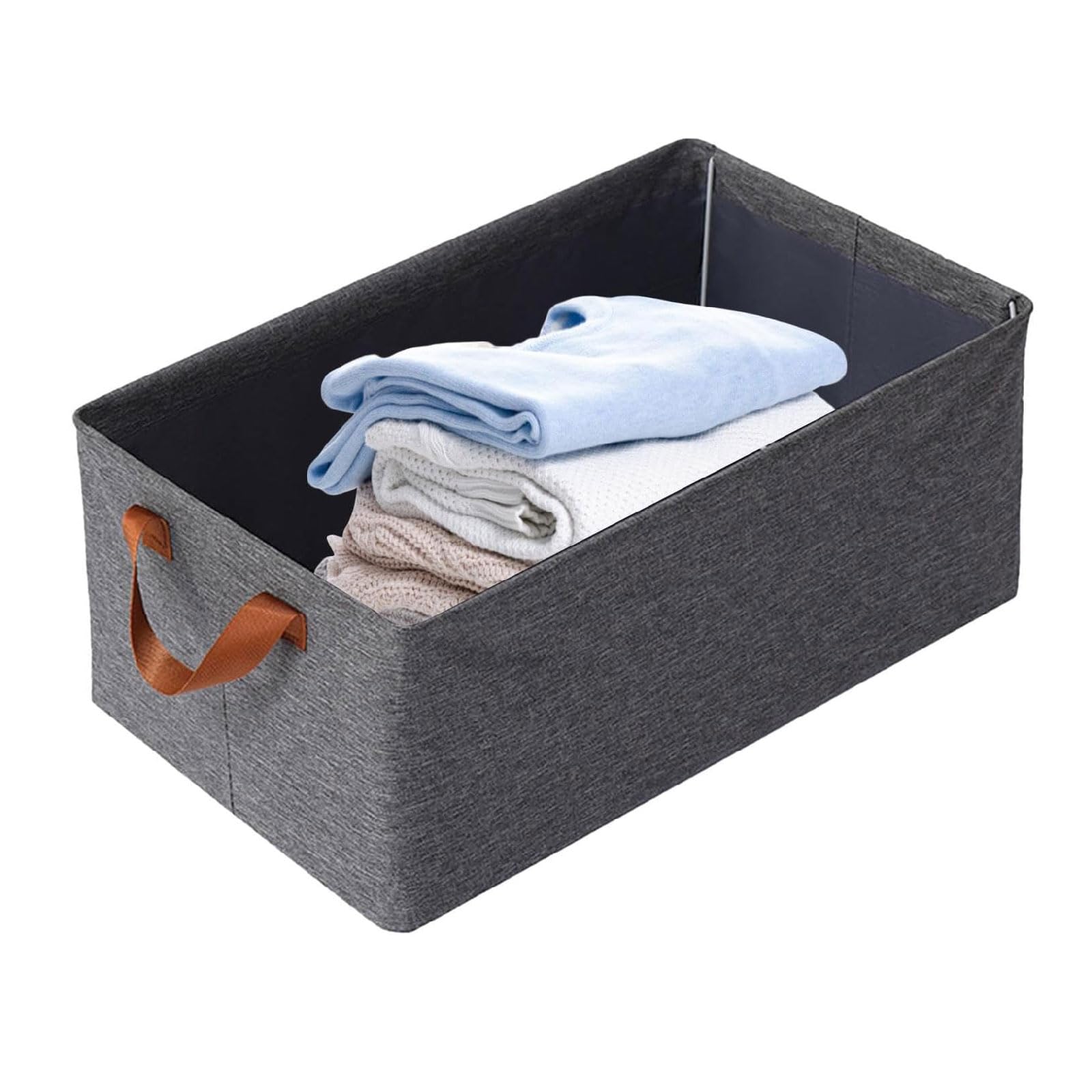 TsoLay Organisateur de tiroir à vêtements 1 pièce, Organisateur de vêtements de Garde-Robe avec Panneau de Support, bacs de Rangement Pliables pour Le Rangement des vêtements, Jeans, Pantalons