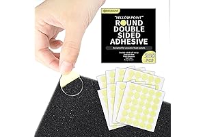 300 Pack Yellow Point Double-Sided Adhesive Dots for Acoustic Panel Mounting