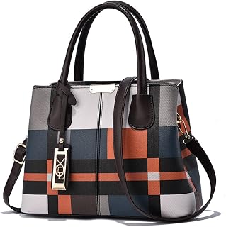 Women Satchel Handbag Ladies Purses Handbag Small Crossbody Bag Black Faux Leather Tote Bag Travel Shoulder Bag Gifts for Her