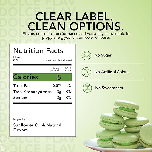 Miniatura 2 de Dolce Foglia Extracto de lima  2 onzas soluble en aceite multiusos saborizante ideal para hacer dulces, hornear, bálsamo labial y helados,