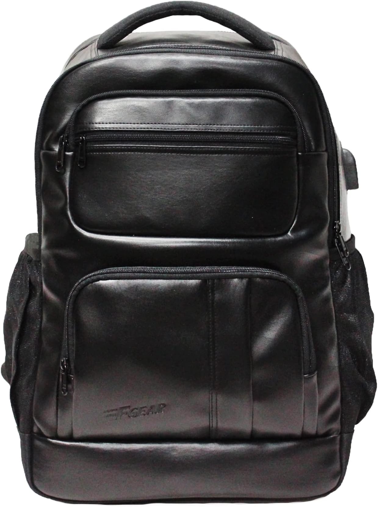 Mantra V2 28L Office Laptop Backpack with raincover, USB Charging Port, Fits 17" Laptop Artificial Leather Water resistant lightweight Gifts for Men Women Boys Adults, College
