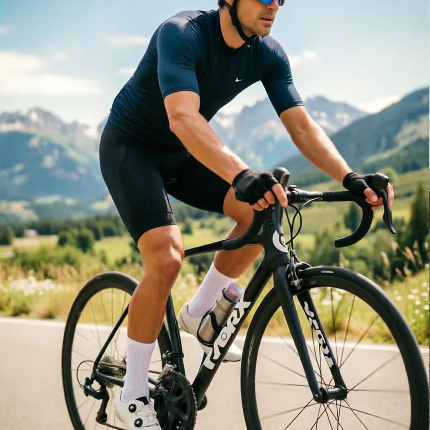 2 Pairs Athletic Reflective Socks Engineered for Comfort Breathable & Wicking Cycling,Running Socks for Men or Women image 2