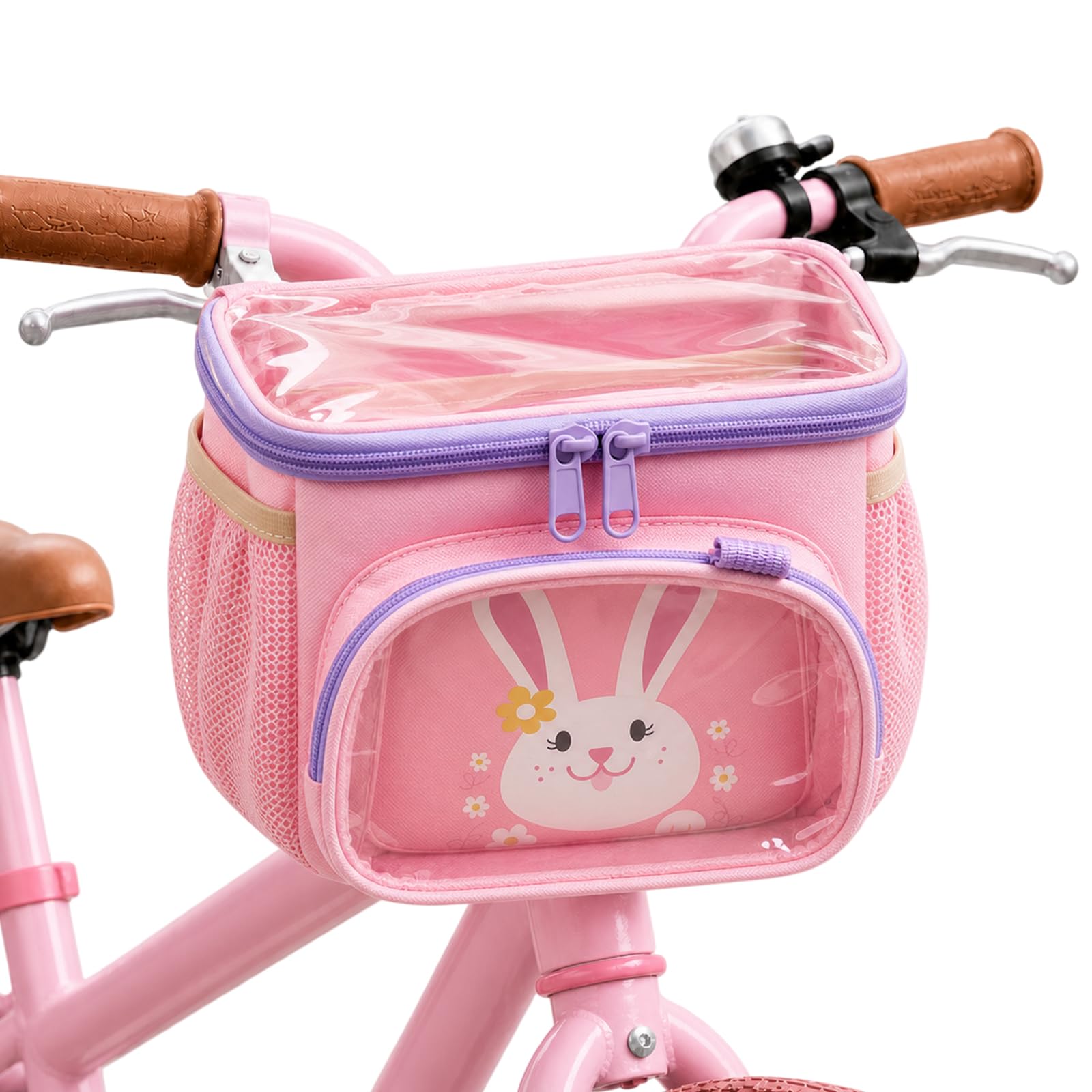 Sukizifa Kids Bike Basket Waterproof, Small Front Handlebar Bag for Balance Bike, Scooter and Tricycle, Bicycle Basket for Girls and Boys