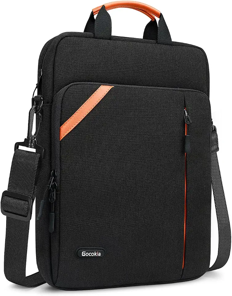 Men Carrying Bag Tablet Shoulder Bag for 12.9" iPad Pro 2018-2022/13.6" Macbook Air/Microsoft Surface Pro X 9 8 7, Messenger Computer Sleeve Case
