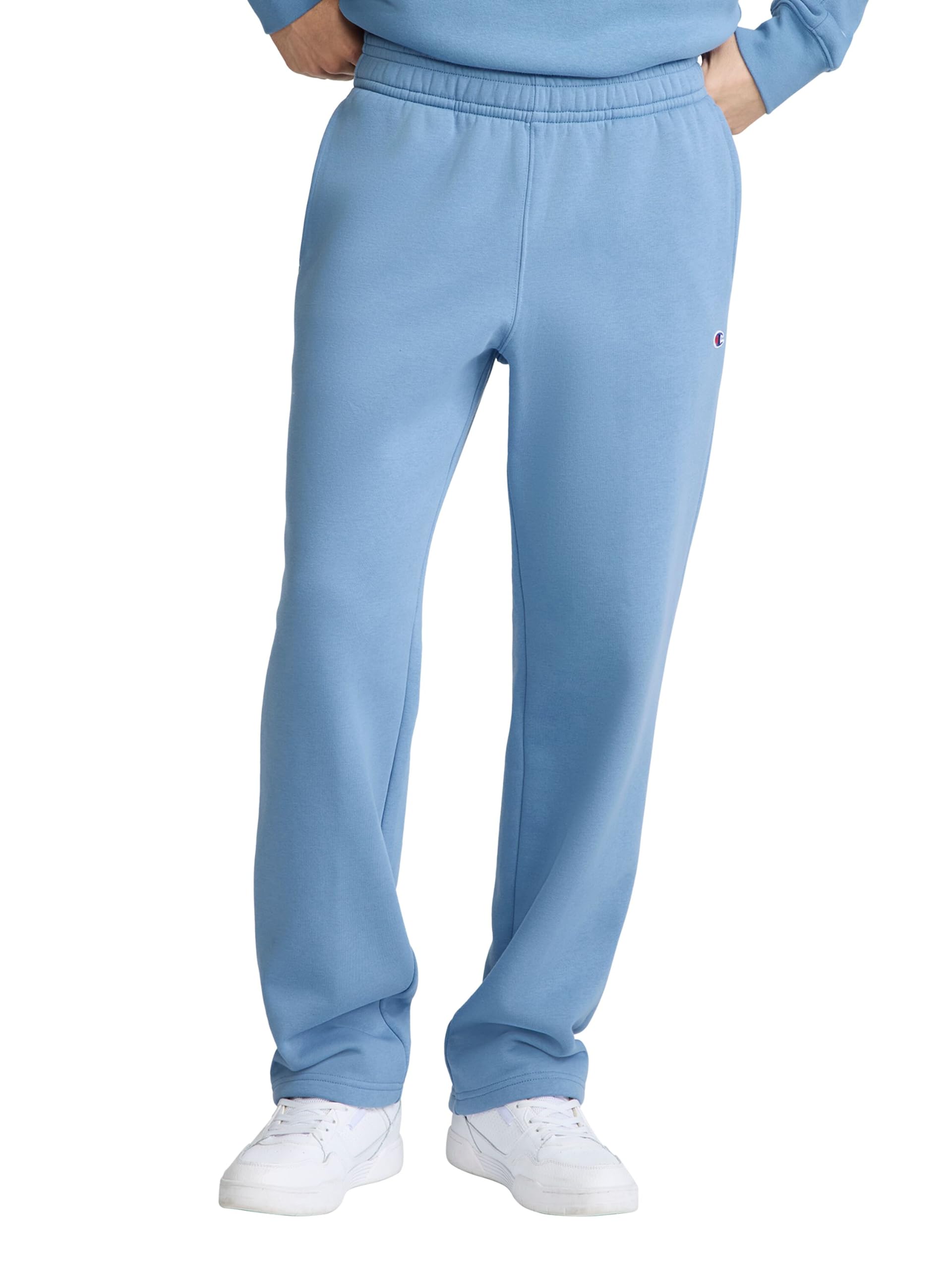 Champion Men's Open-Bottom Fleece Sweatpants, Standard Fit, Midweight Fleece, Available in Regular and Big & Tall