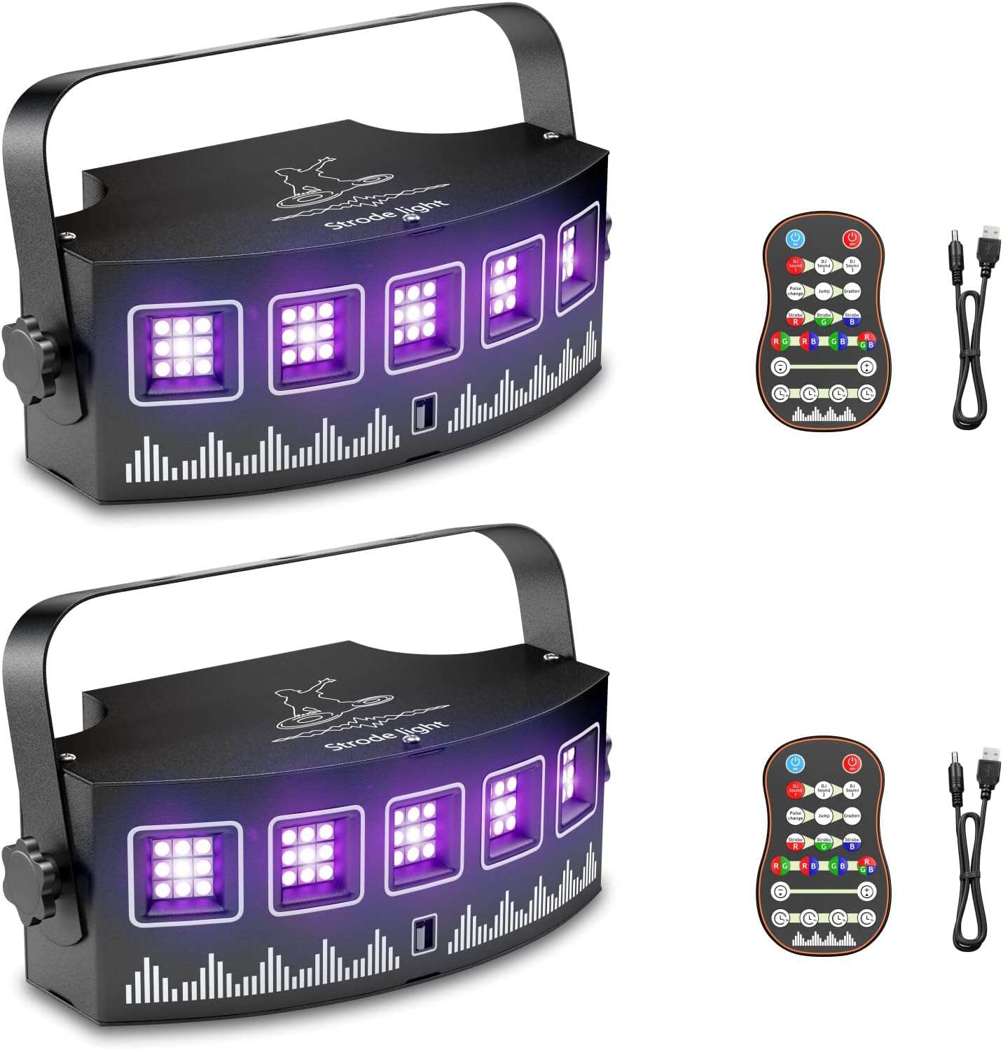 PAR LED 9X12W 45° LED MATRIX STROBO LUMINOSI FASCIO DI LUCE LARGO RGBW 4IN1 FULL - #5258050 - Su - Foto 5