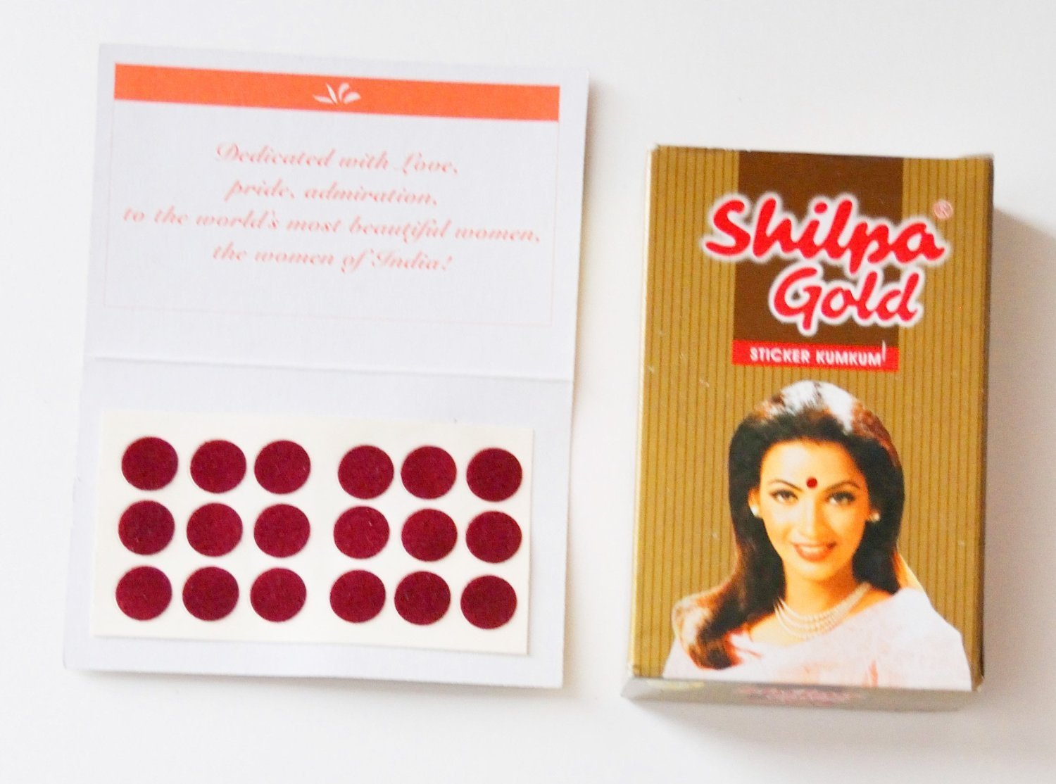 Shilpa Vive Sticker Kumkum Maroon Adhesive Bindi (Size-3) Pack of 15