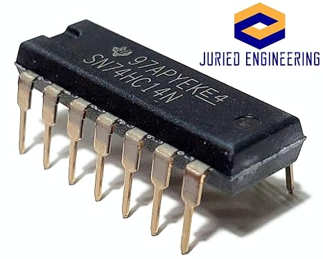 SN74HC14N SN74HC14 74HC14 Hex Schmitt-Trigger Inverters Breadboard-Friendly IC DIP-14 (Pack of 20)