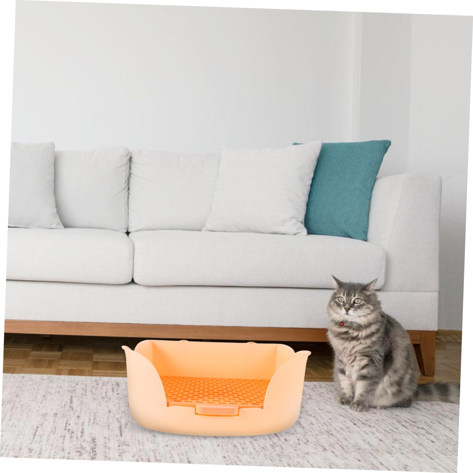 COLLBATH Lettiera per Animali Design Ergonomico per Cavie Criceti e Cincillà Facile